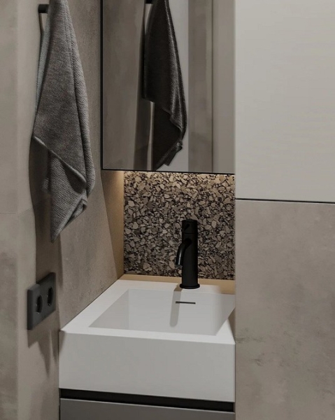 
                                Серая ванная: советы по обустройству, цветовые схемы и 97 стильных фото                            