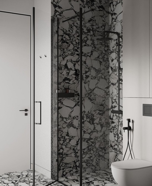 
                                Серая ванная: советы по обустройству, цветовые схемы и 97 стильных фото                            