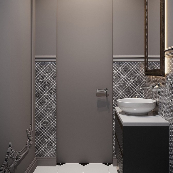 
                                Серая ванная: советы по обустройству, цветовые схемы и 97 стильных фото                            