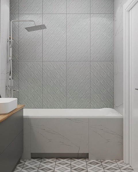 
                                Серая ванная: советы по обустройству, цветовые схемы и 97 стильных фото                            