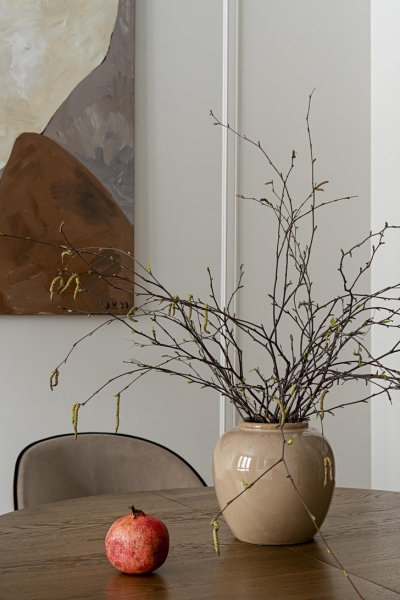 Шоколад, корица и фисташки: квартира 60 м² в Казани