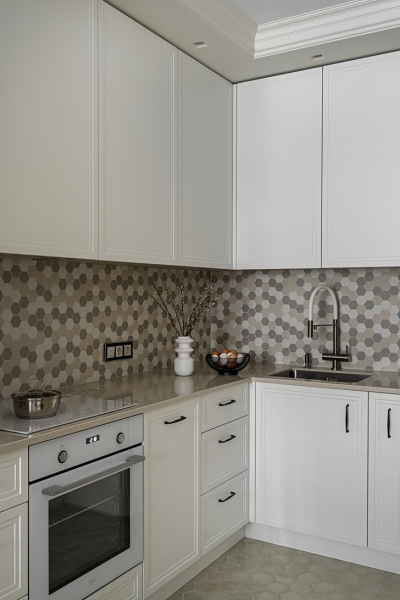 Шоколад, корица и фисташки: квартира 60 м² в Казани