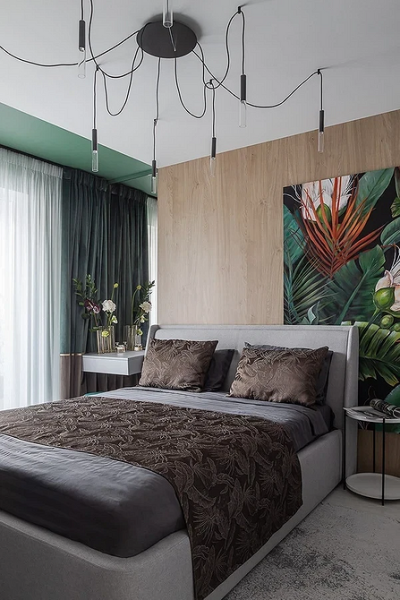 Зеленые шторы в интерьере: советы по выбору и идеи для разных комнат (67 фото)