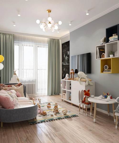 Зеленые шторы в интерьере: советы по выбору и идеи для разных комнат (67 фото)