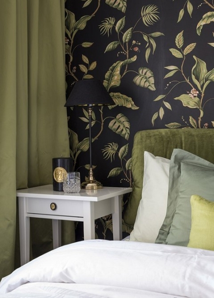 Зеленые шторы в интерьере: советы по выбору и идеи для разных комнат (67 фото)