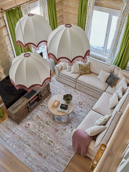 Зеленые шторы в интерьере: советы по выбору и идеи для разных комнат (67 фото)