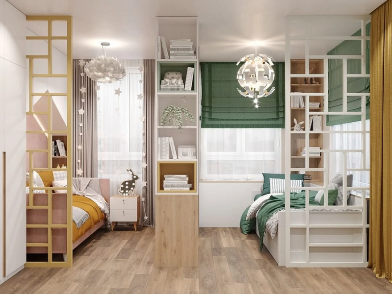 Зеленые шторы в интерьере: советы по выбору и идеи для разных комнат (67 фото)