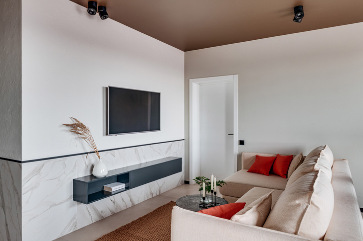 Современная квартира 70 м² с этническим декором